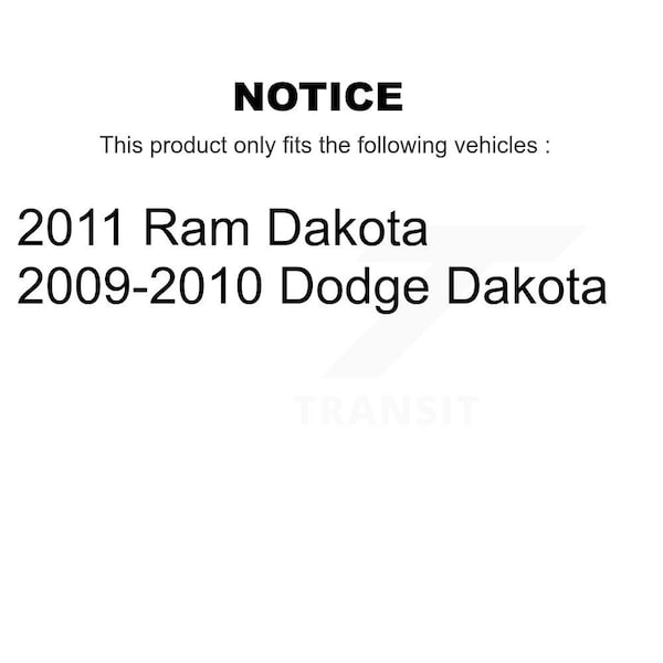 Front Disc Brake Caliper Coated Rotors And Ceramic Pads Kit For Dakota Dodge Ram